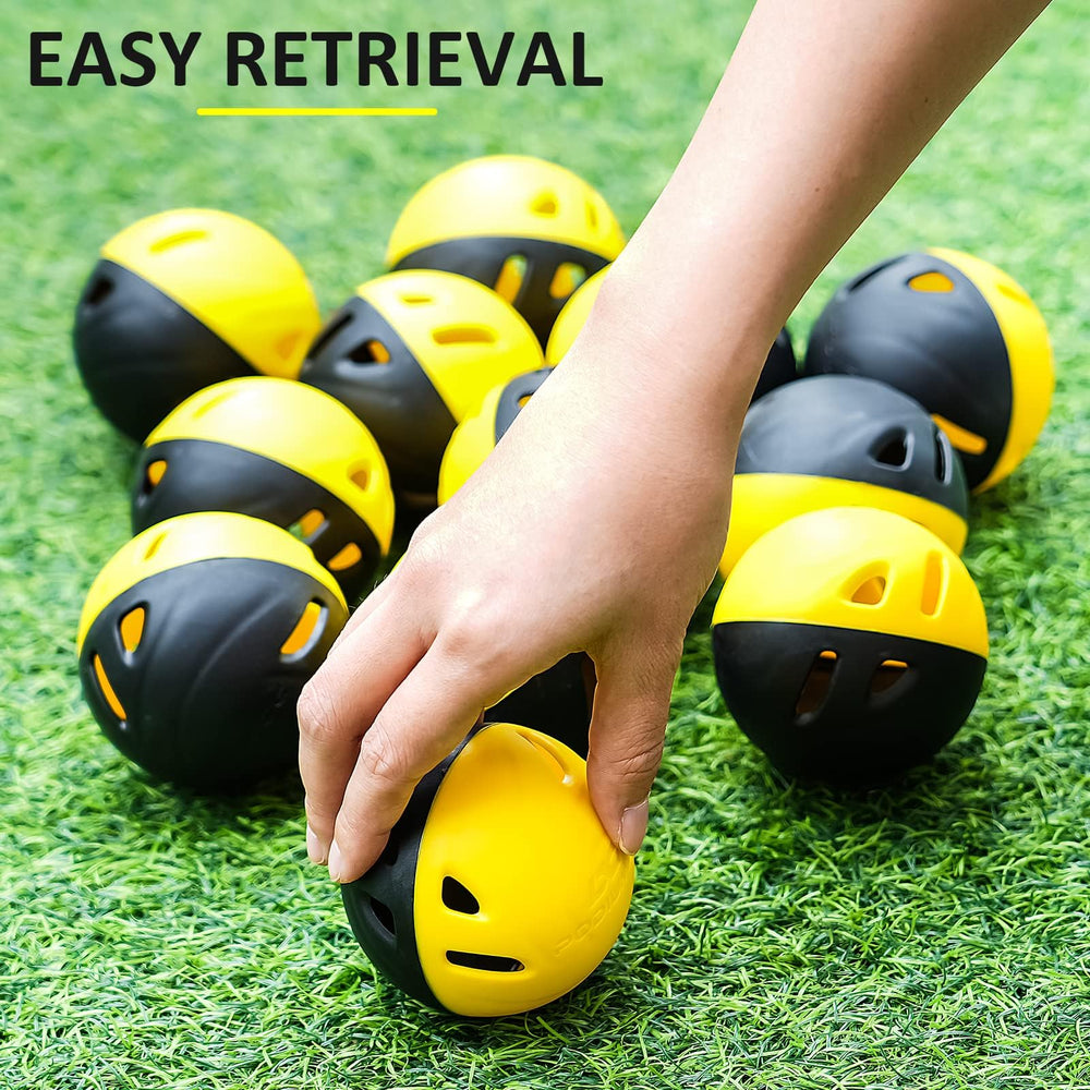 PodiuMax balls in backyard training session enabling safe practice