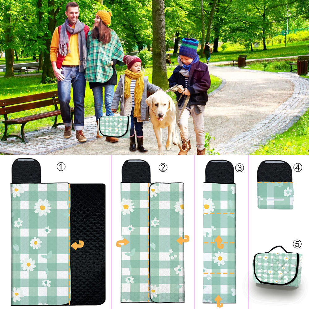 Poedist in-park scene with family illustrating comfortable group seating