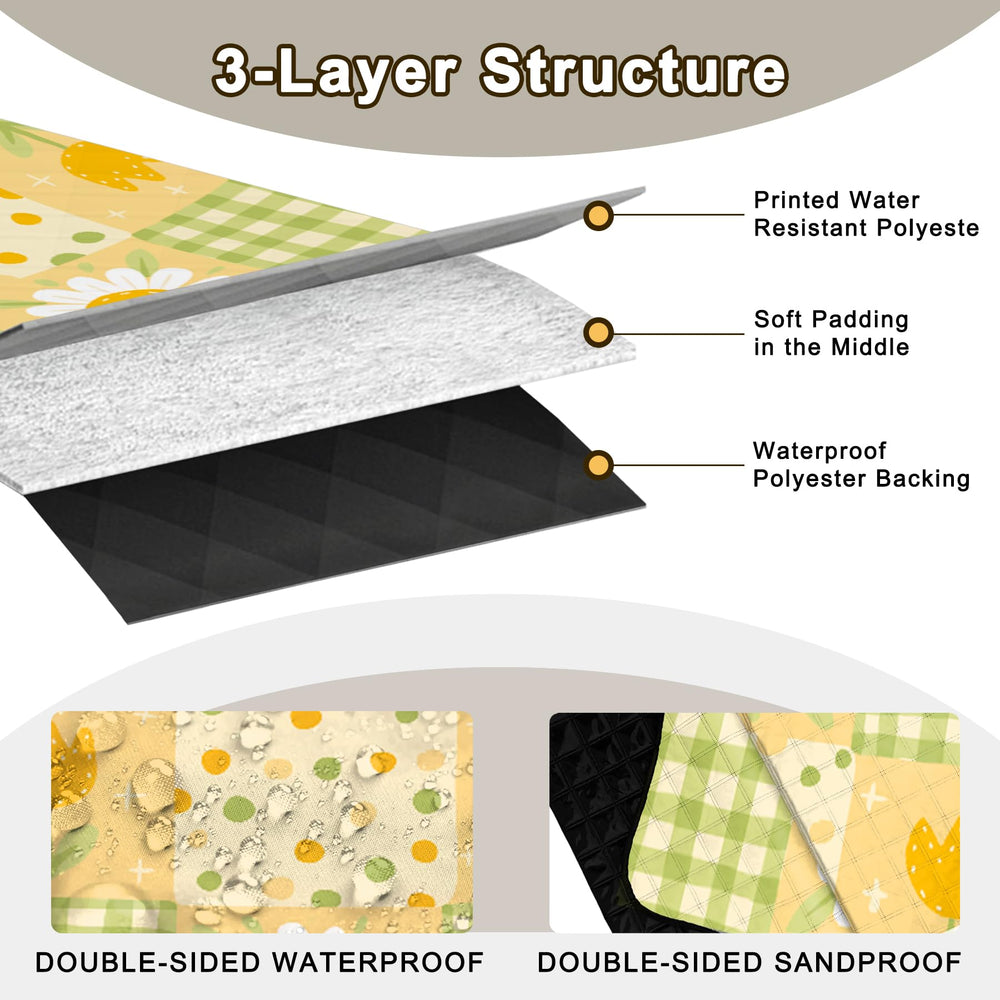 Poedist padding edge closeup showing thick cushioned layer for comfortable seating