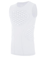 Poekuao front view of chest protector showing full coverage and secure fit