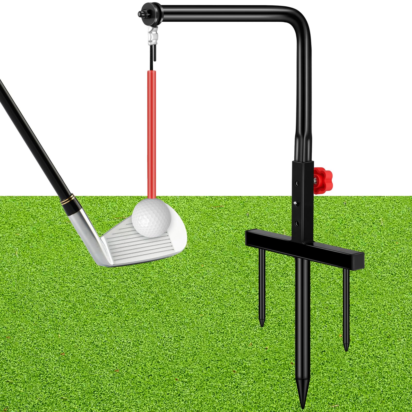 Poen front view trainer showing solid iron frame and stability for consistent practice