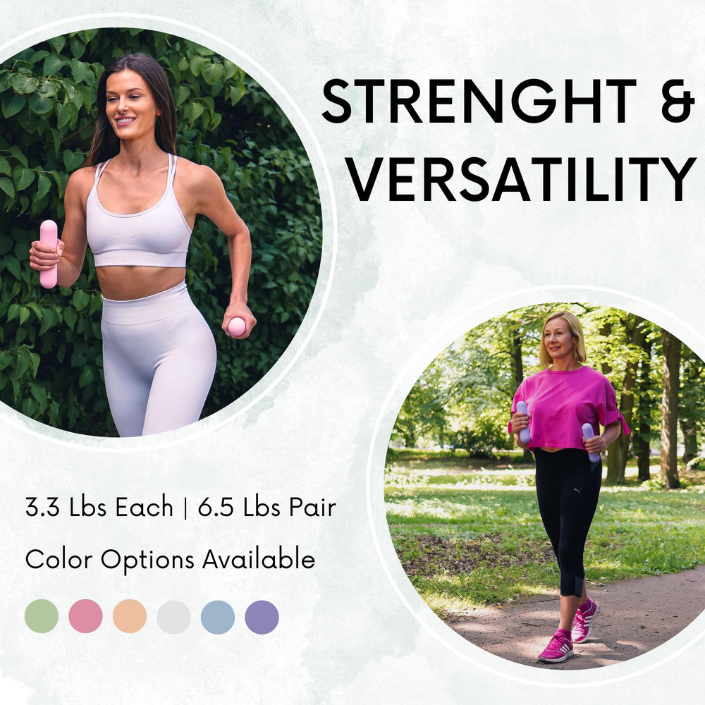 Polyfit dumbbells used during walking workout highlighting added resistance benefit