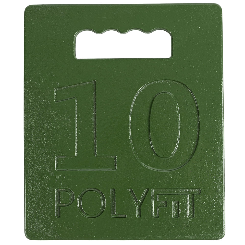 Polyfit front view of rucking plate showing flat profile and handle, durable fit