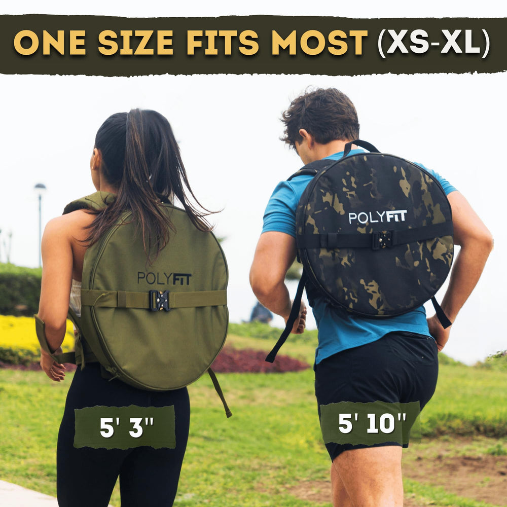 Polyfit PL8 in use rucking outdoor with athlete demonstrating stable weighted walking benefit
