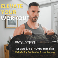 Polyfit sandbag pro filler bags inside demonstrating triple-closure system for leak prevention