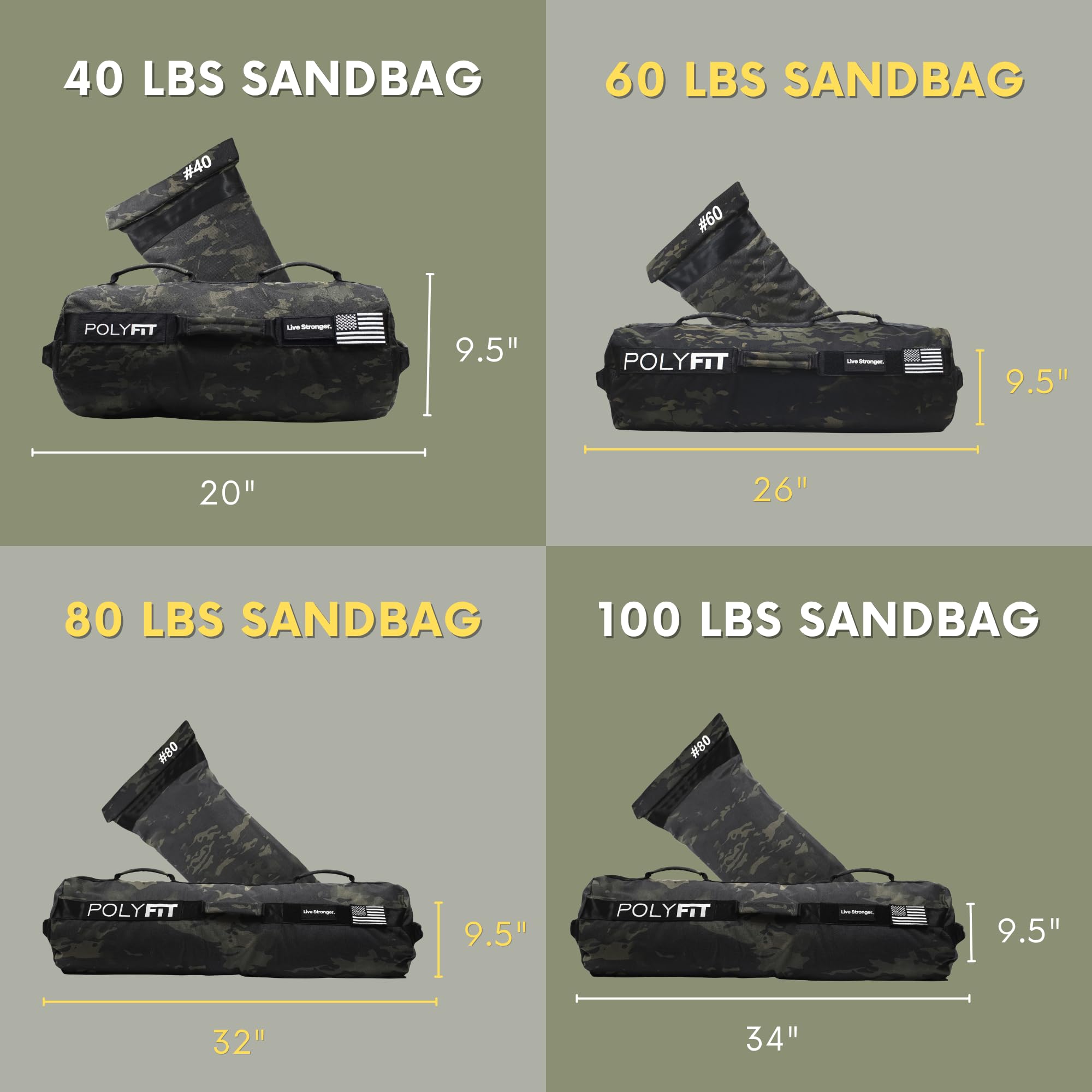 Polyfit sandbag pro in use shoulder carry showing functional training benefit and stability