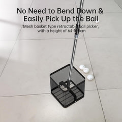 PONGBOT basket close-up highlighting large capacity and secure hold