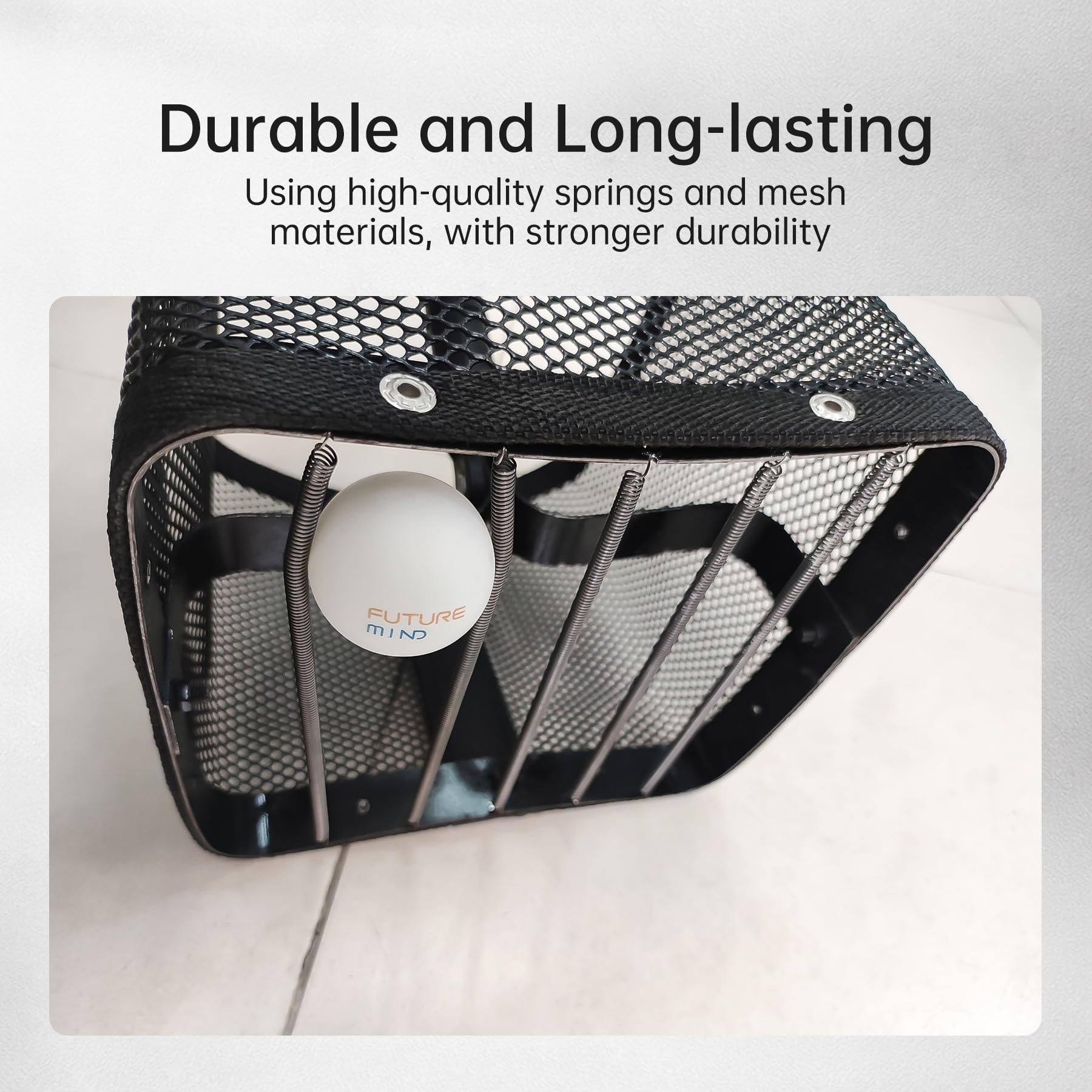 PONGBOT ergonomic handle grip for comfortable long practice sessions