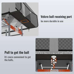 PONGBOT in use during solo practice collecting multiple ping-pong balls efficiently