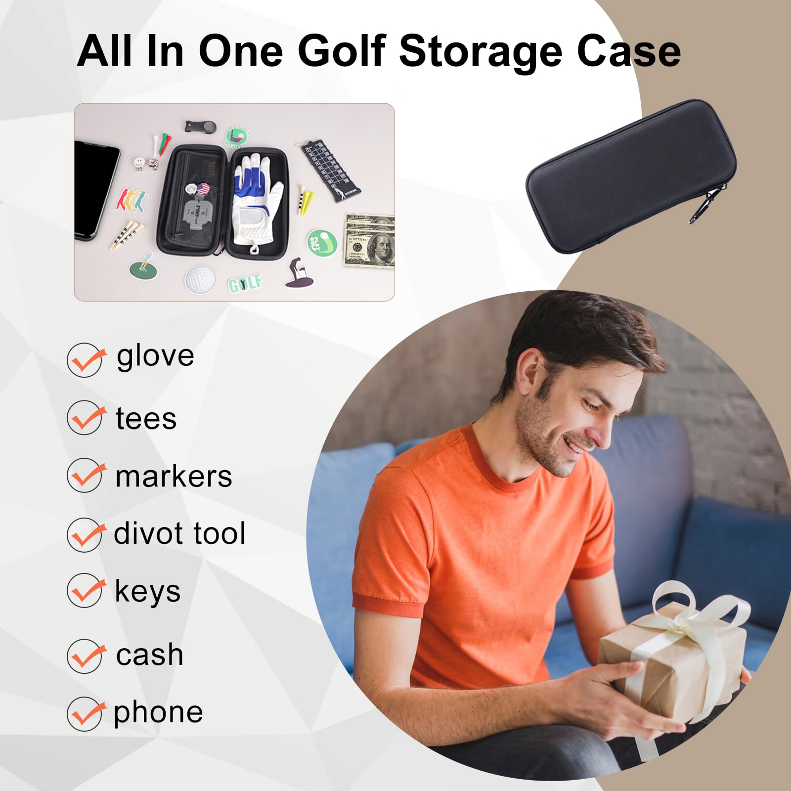 Ponsonbay opened case interior showing organized compartments and accessory storage