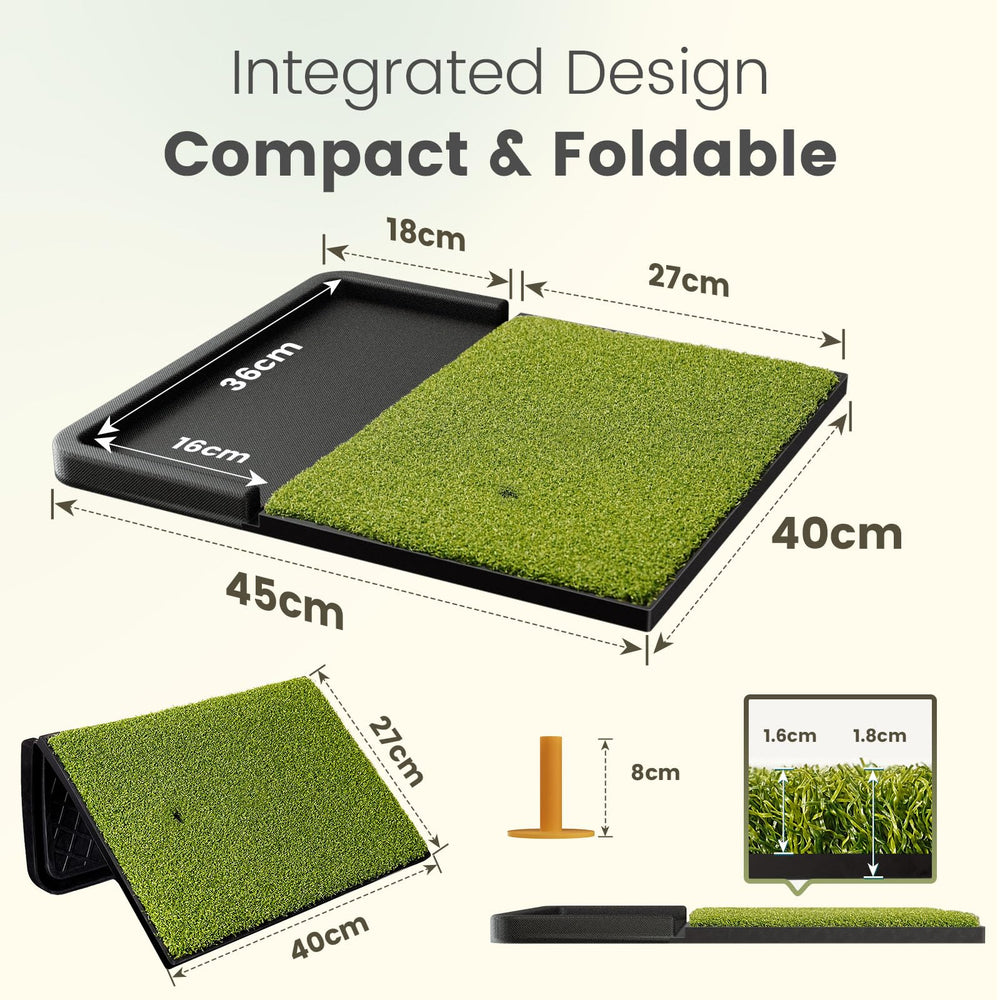 Ponsonbay mat beside a ruler showing compact size and portability