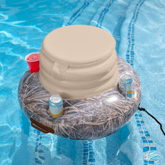 PoolCandy Realtree Max-7 close-up of built-in cup holders keeping drinks secure and reducing spills