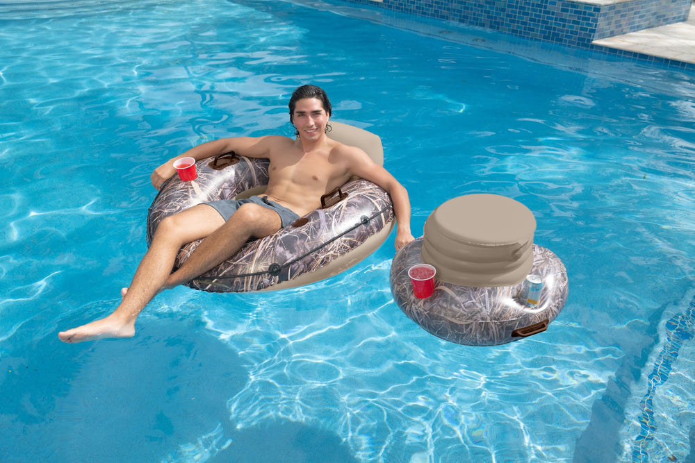 PoolCandy Realtree Max-7 PVC texture and seam detail illustrating durable construction for repeated use