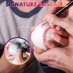 Poosue baseball in glove demonstrating proper fit and improved catching confidence