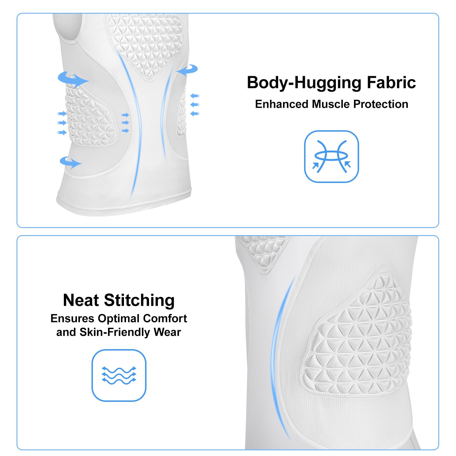 PORTEC back mesh ventilation panel for cooling and sweat control