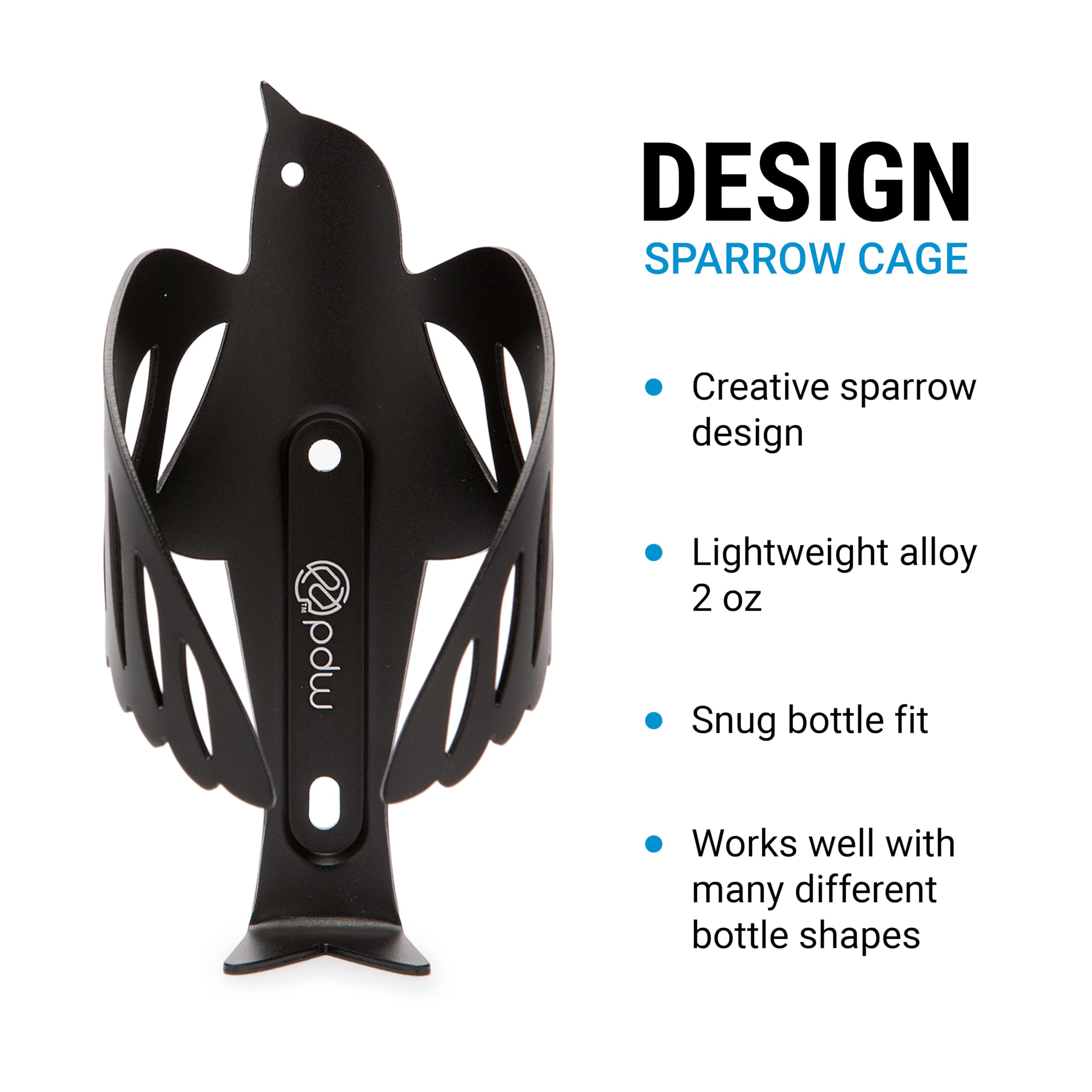 Portland Design Works Sparrow Cage close-up of diamond cutouts reducing weight and preserving grip