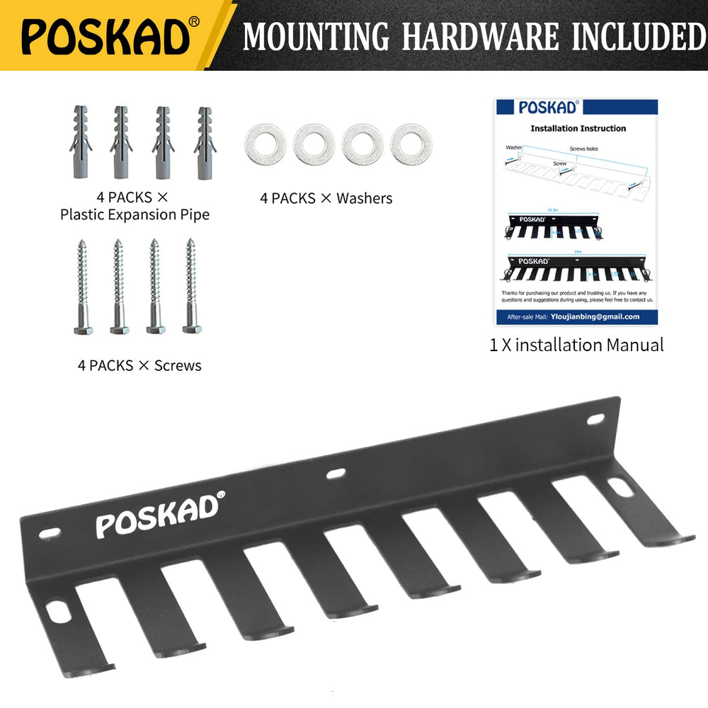 Poskad storing resistance bands and jump ropes showing easy-access benefit