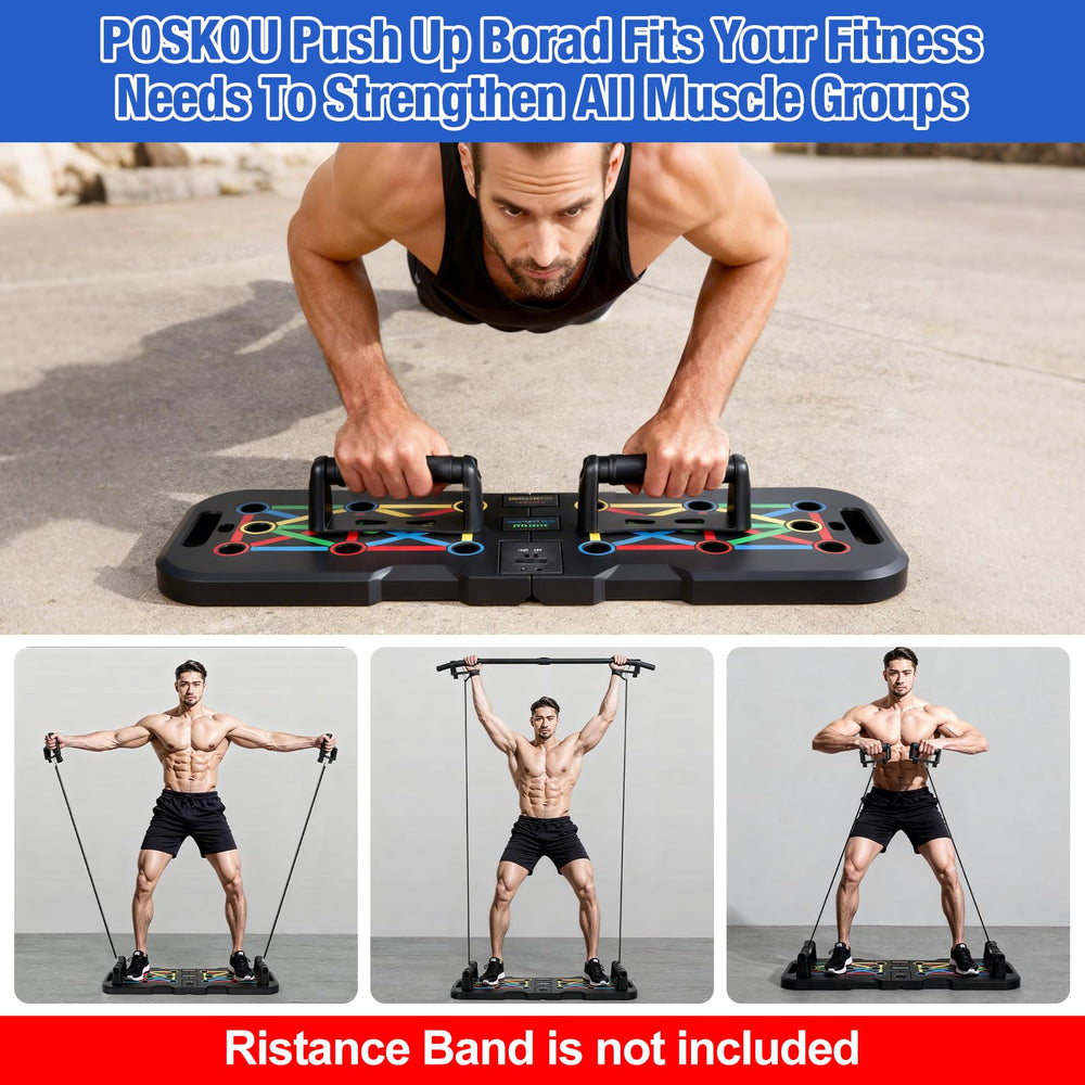 POSKOU board in use by woman showing form guidance and workout variety benefit