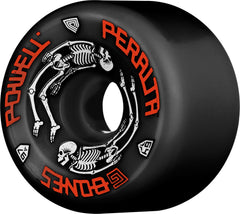 Powell Peralta front view of black G-Bones wheel showing durable urethane for smooth park rides