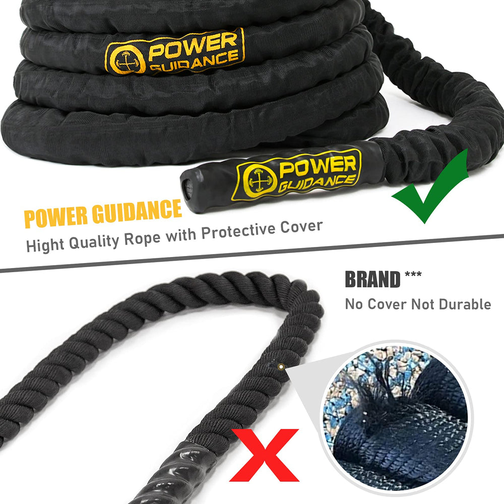 POWER GUIDANCE heat-shrink handle close-up showing secure grip and palm protection