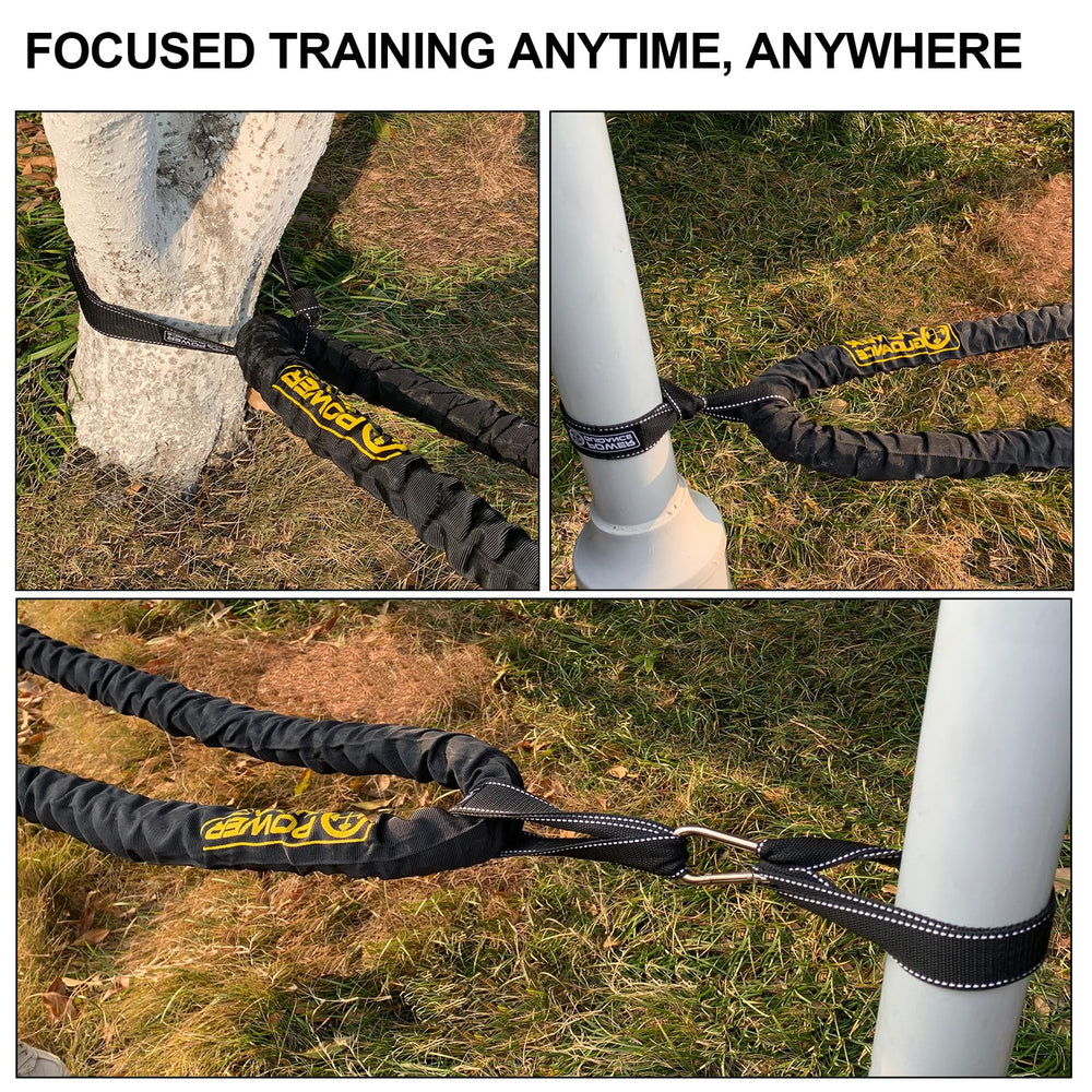 POWER GUIDANCE full-length outdoor setup demonstrating secure anchor and training use