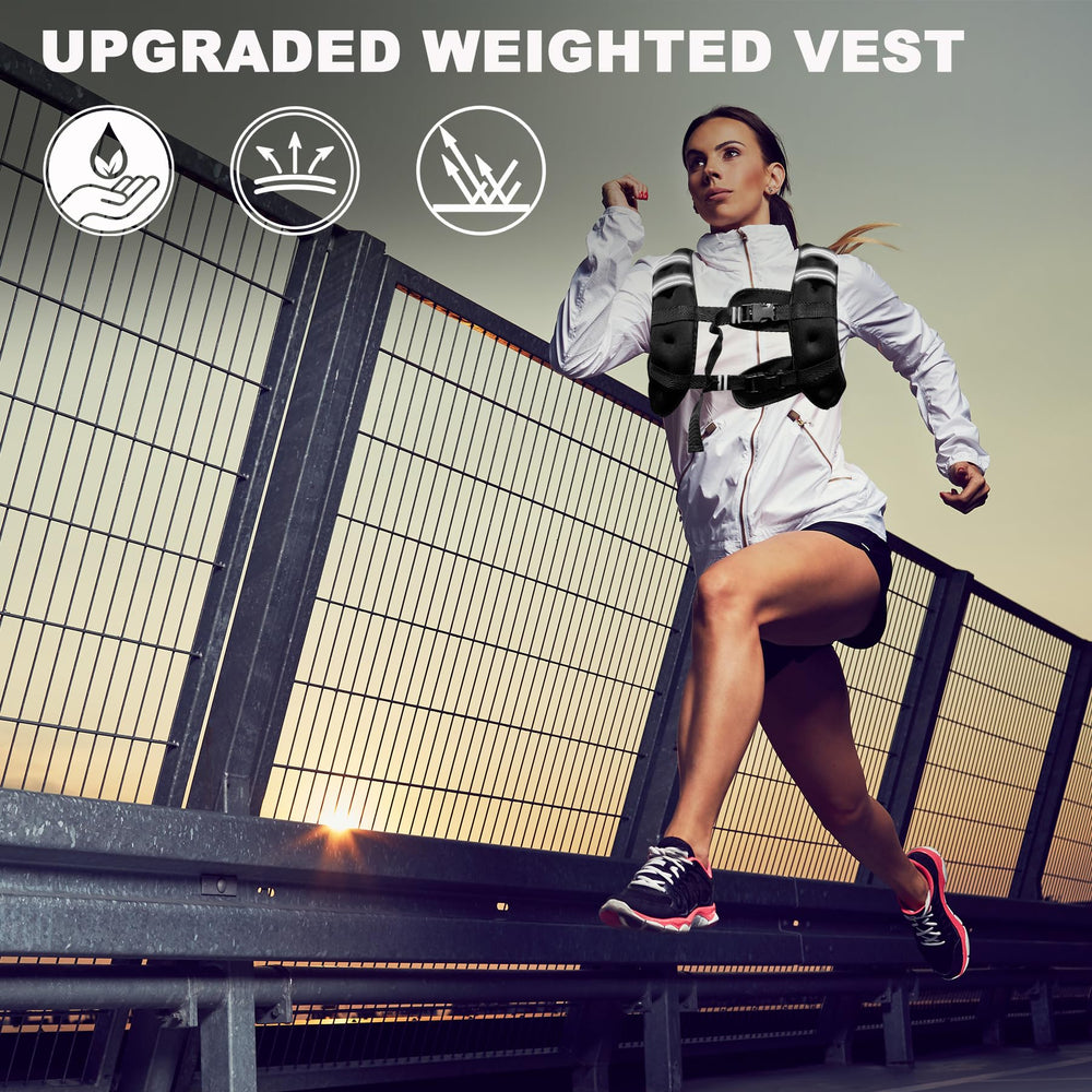 POWER GUIDANCE vest beside a water bottle for scale to show compact, wearable weight