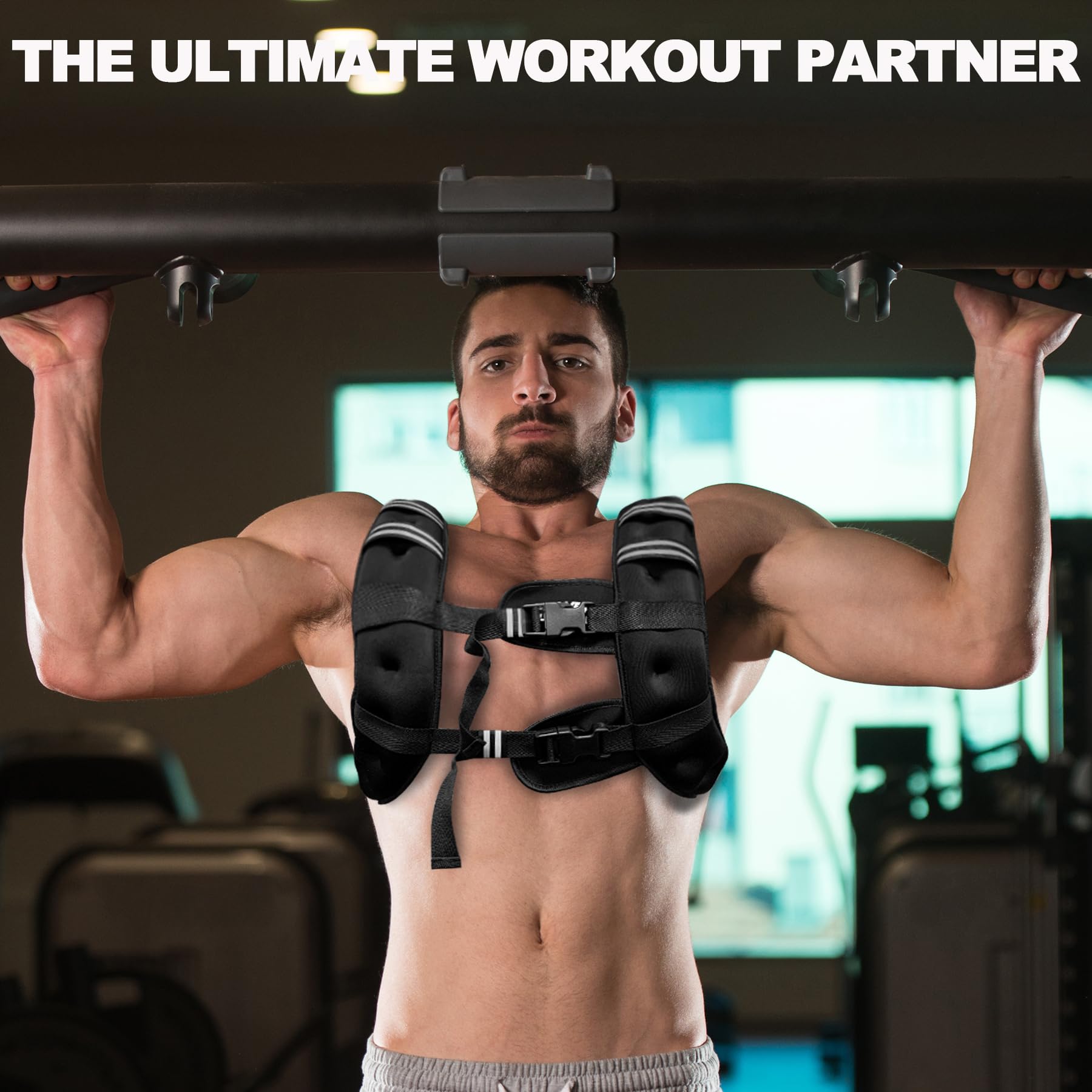 POWER GUIDANCE vest used during strength training to add resistance and build strength