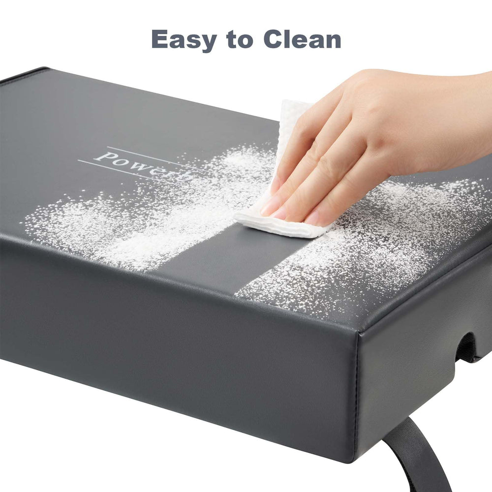 Powerber EVA base edge showing firm stable support for the bar