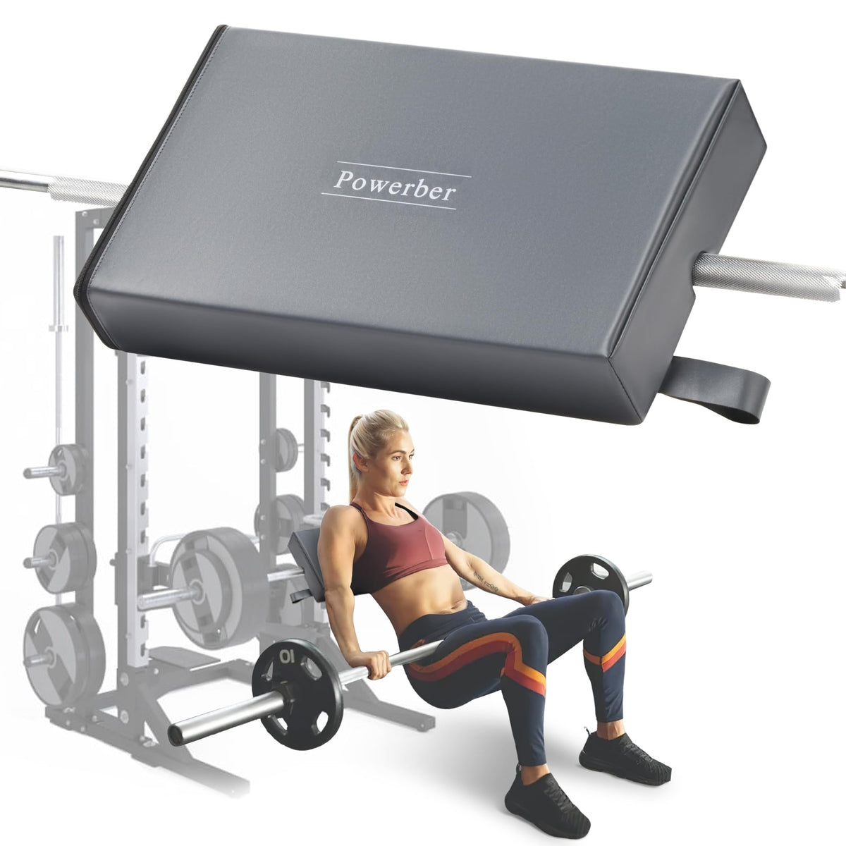 Powerber pad front view showing compact design and comfortable support