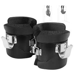 powerfeng front view showing boots and hook, clear secure attachment benefit