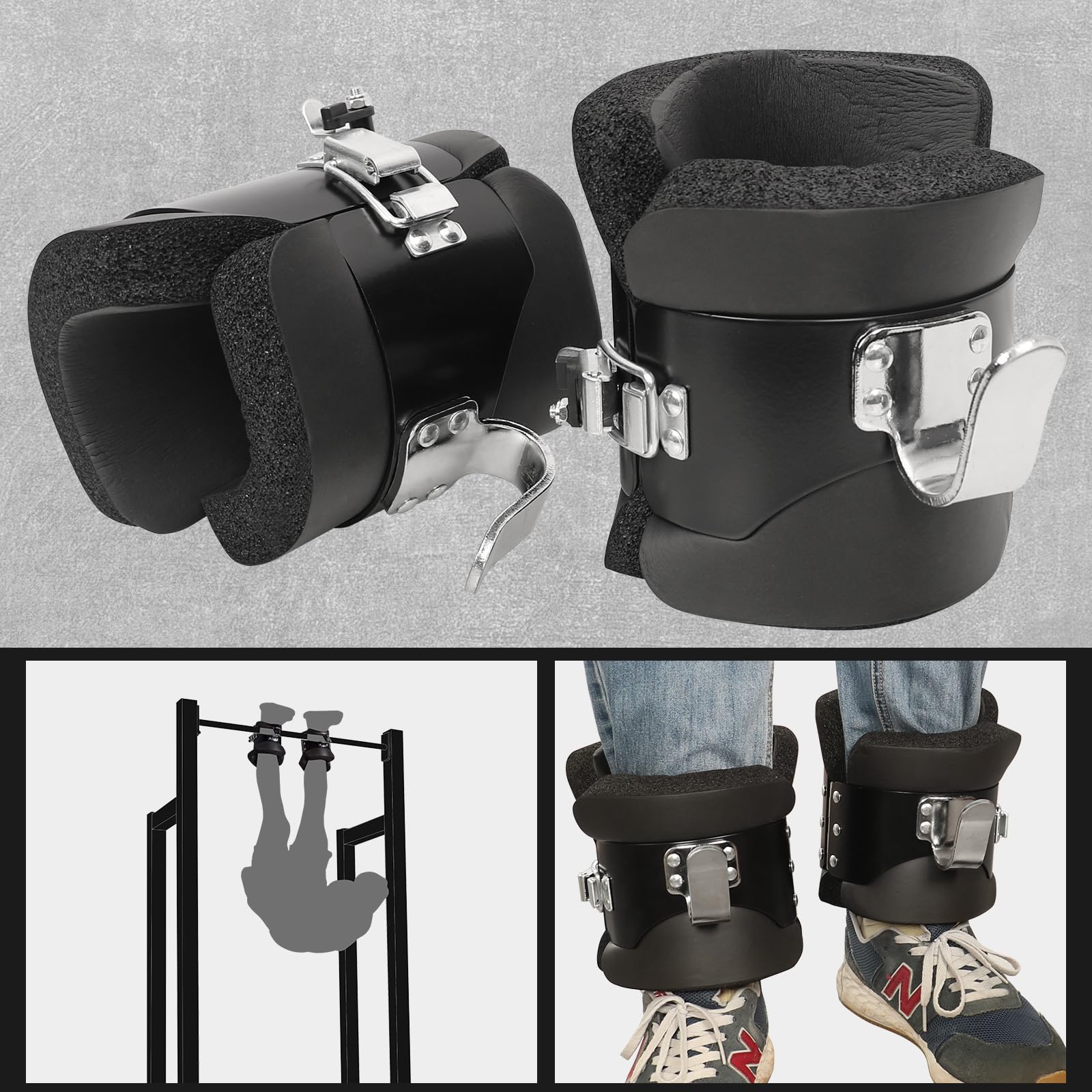 powerfeng boots installed on home gym bar, convenient at‑home use benefit