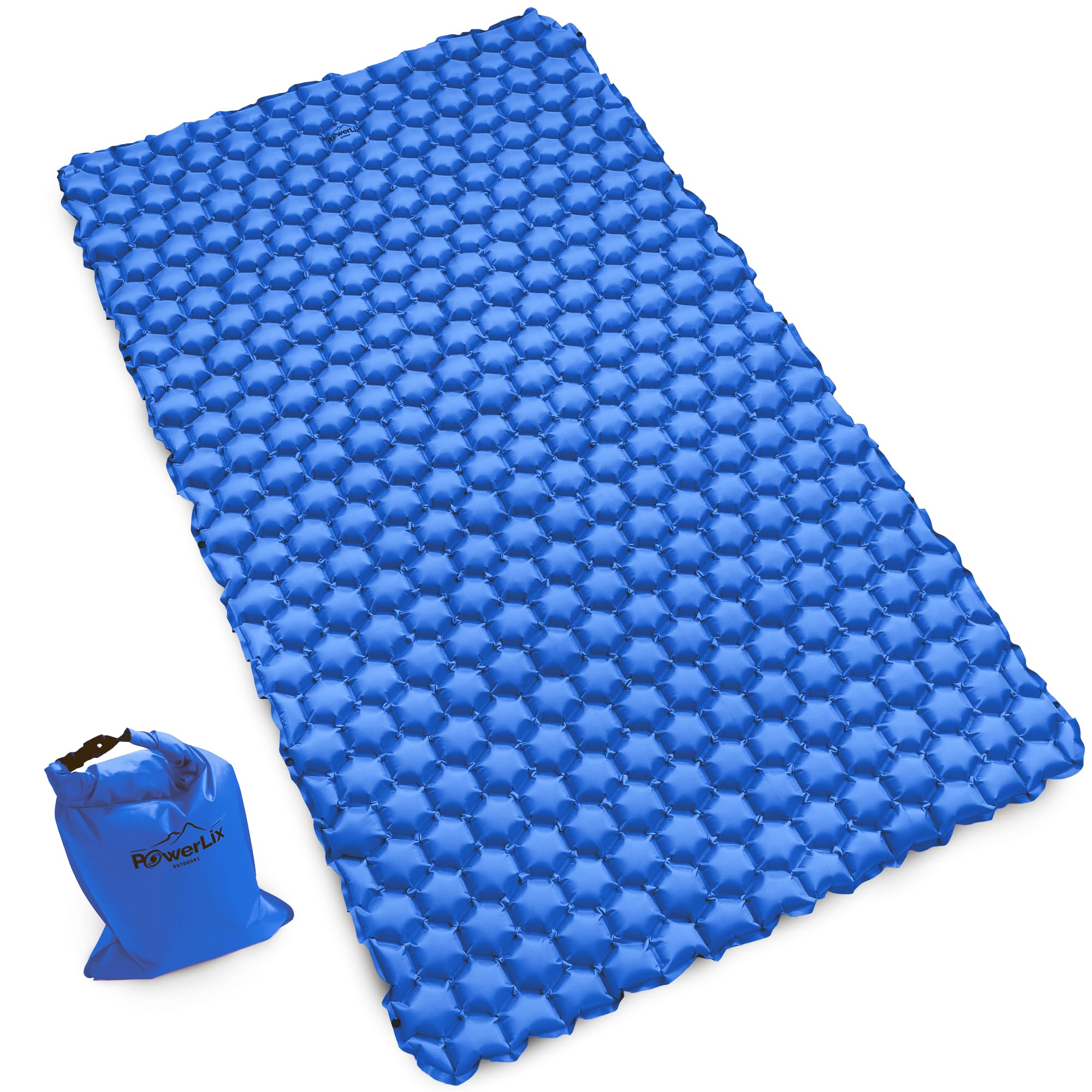 POWERLIX double pad front view showing size and comfort benefit