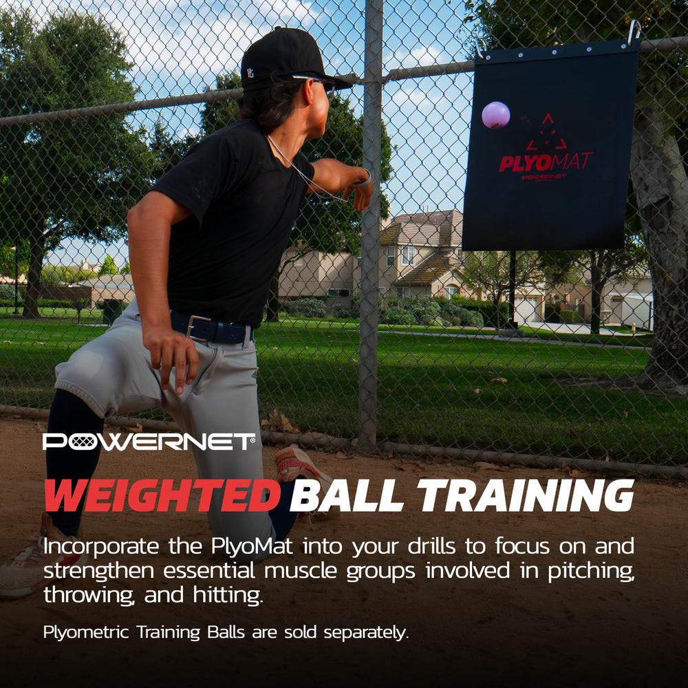 PowerNet action shot of player throwing at target demonstrating training benefit