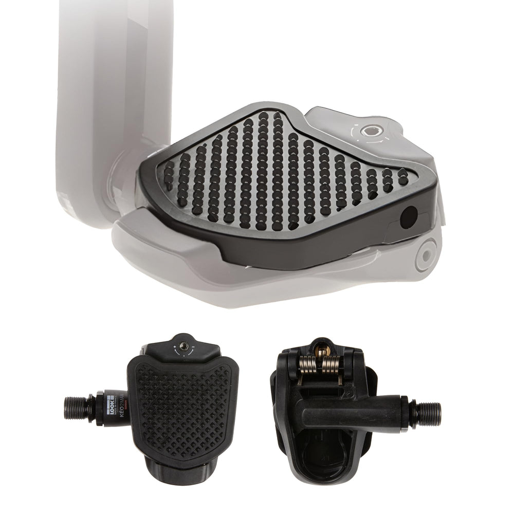 PP Pedal Plate front view showing adapter profile and improved contact for safety