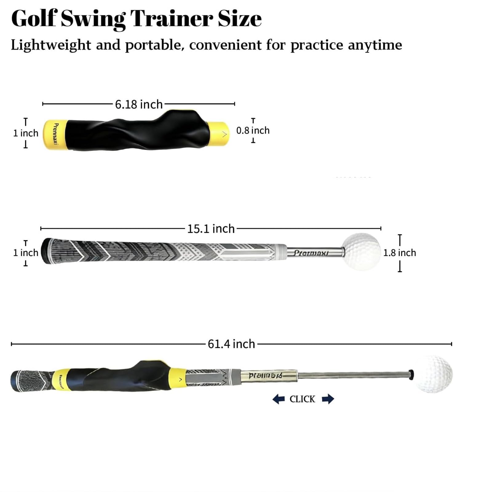 Prennaxi being used for pre-round warmup, promotes reliable feel before teeing off