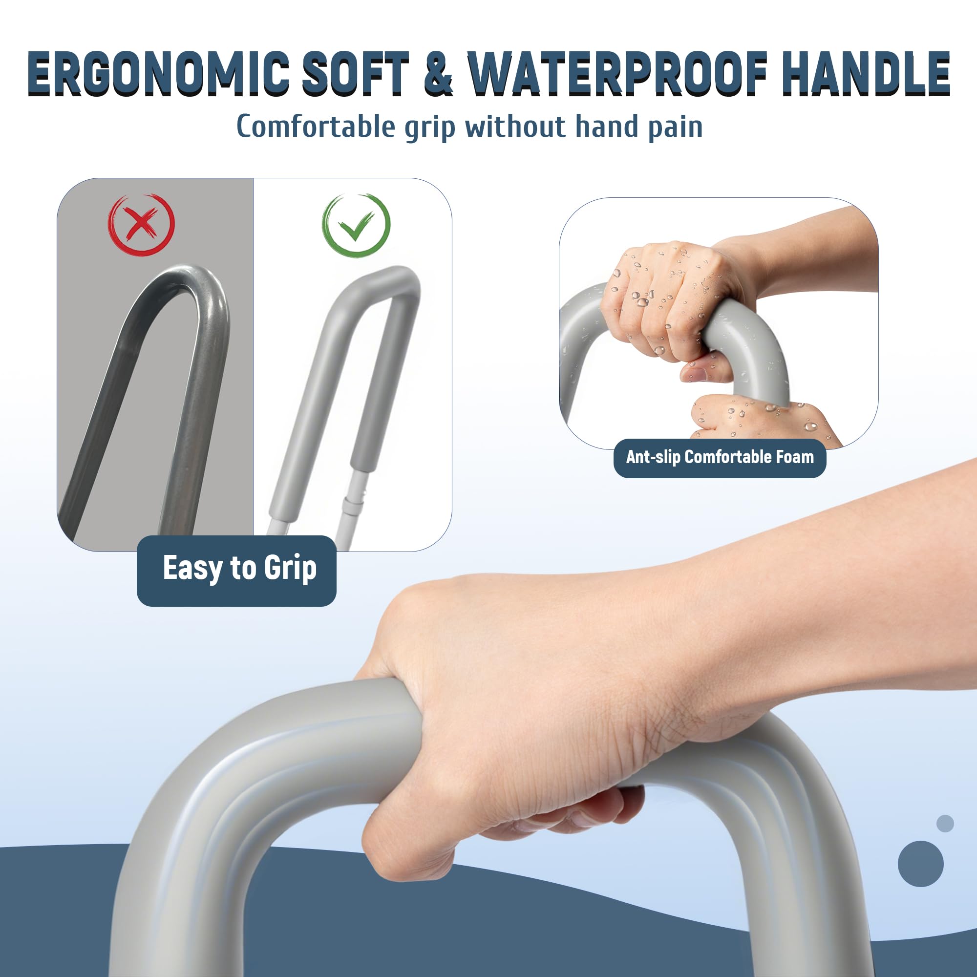 PressLoo with a foot for scale highlighting compact size and portability advantages