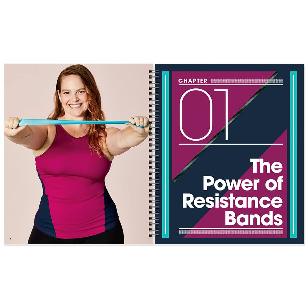 Prevention upper-body exercise sequence shown with band, demonstrating safe technique