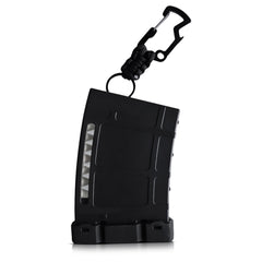 Prime Collectibles Teemags front view showing sleek black holder and neat tee storage benefit