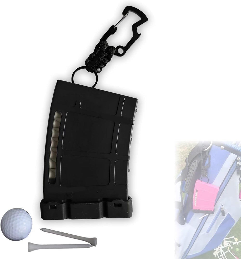 Prime Collectibles Teemags in golfer's hand on course showing faster pace of play benefit