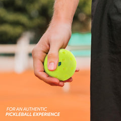 Prince ball beside ruler showing size and consistent roundness benefit