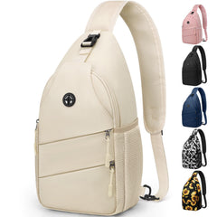 Pritent front view showing pockets and sleek silhouette for easy organization