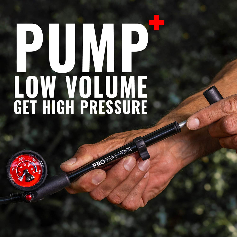 PRO BIKE TOOL close-up of industrial gauge for precise pressure readings