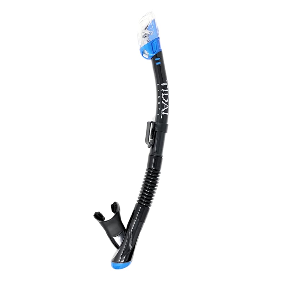 Pro Shot snorkel front view showing low-drag profile and easy breathing