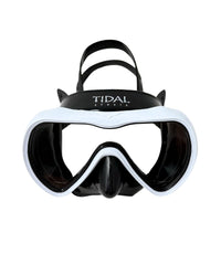 Pro Shot front view of Tidal Mask showing clear lens and wide view benefit