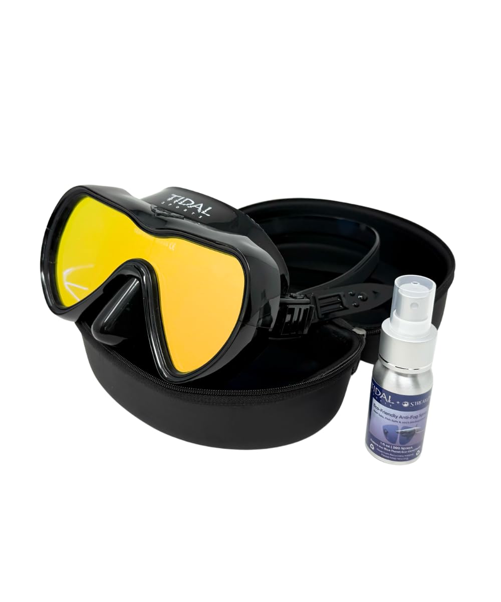 Pro Shot tidal mask closeup of lens surface highlighting anti-fog film benefit longer clarity