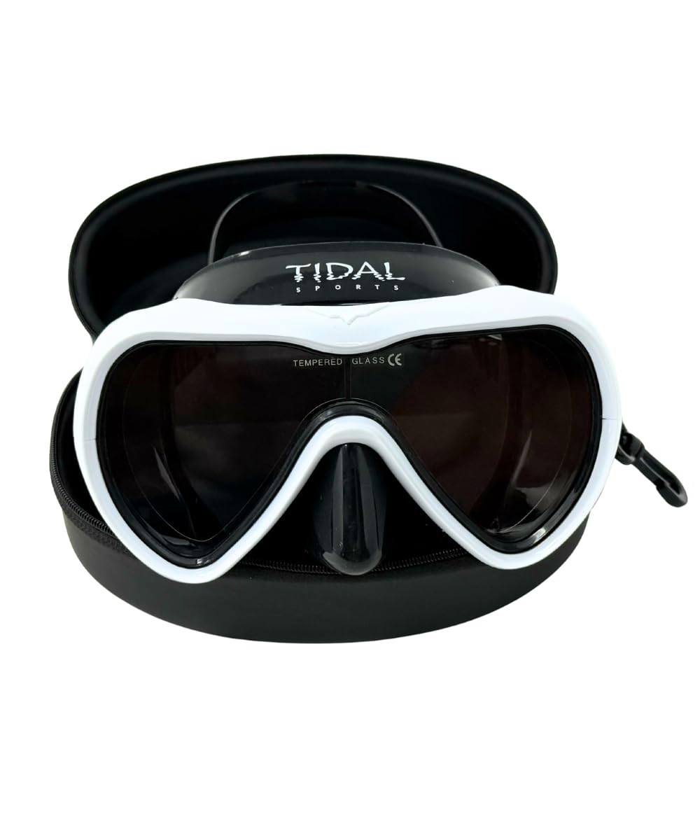 Pro Shot Tidal Mask worn by diver showing improved visibility while exploring reef