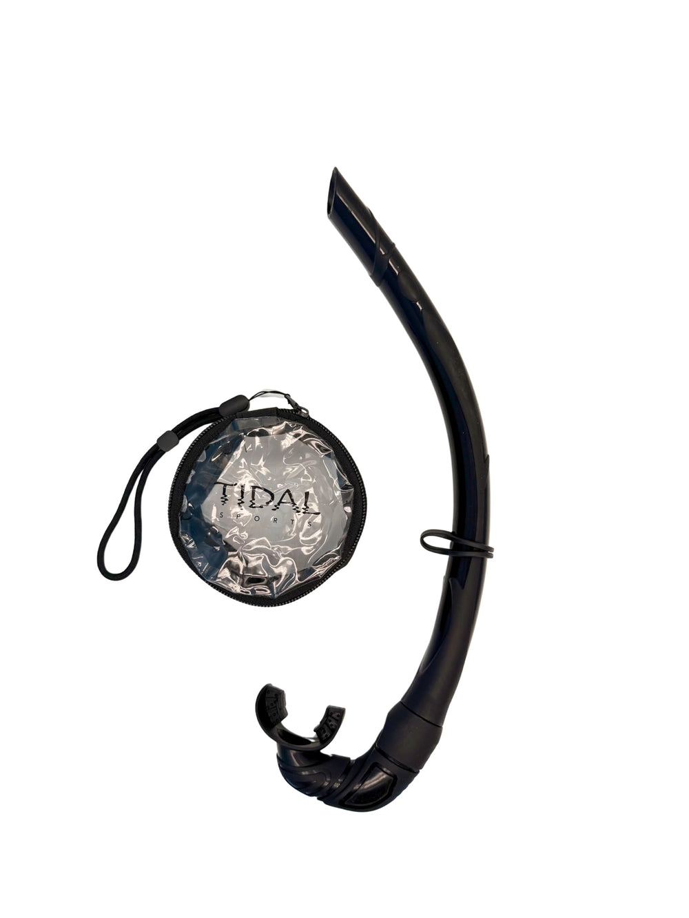 Pro Shot Tidal attached to dive mask in water showing secure fit advantage
