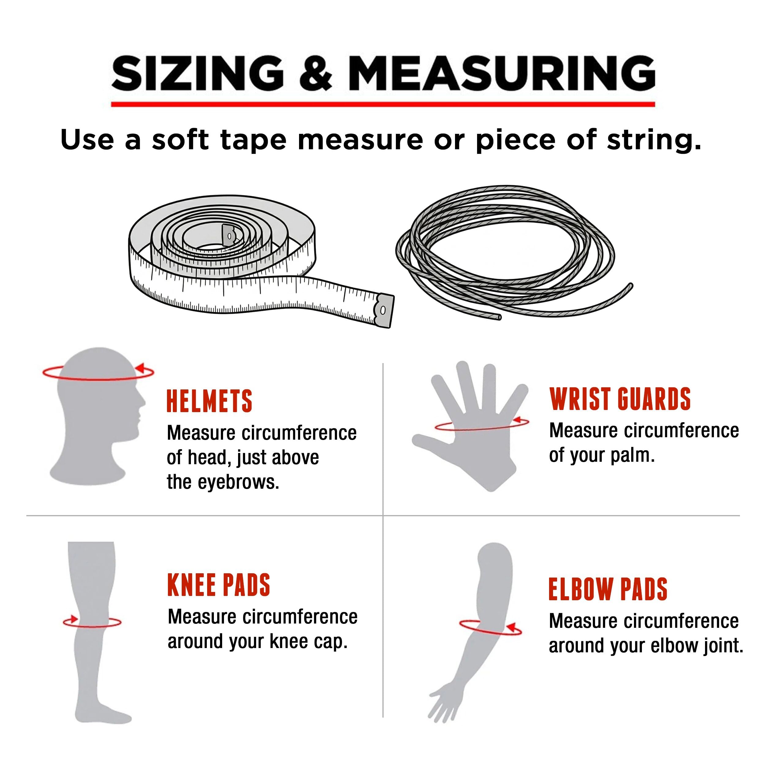 Pro-Tec Ace size comparison display helping choose correct fit