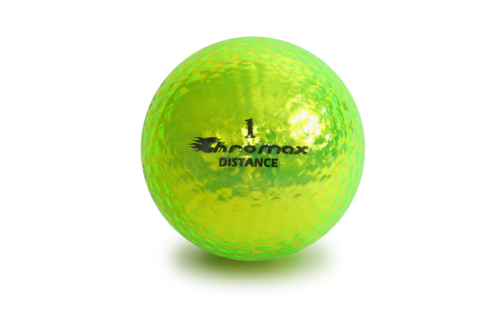 ProActive Sports Chromax front packaging showing six green high-visibility balls for easy selection