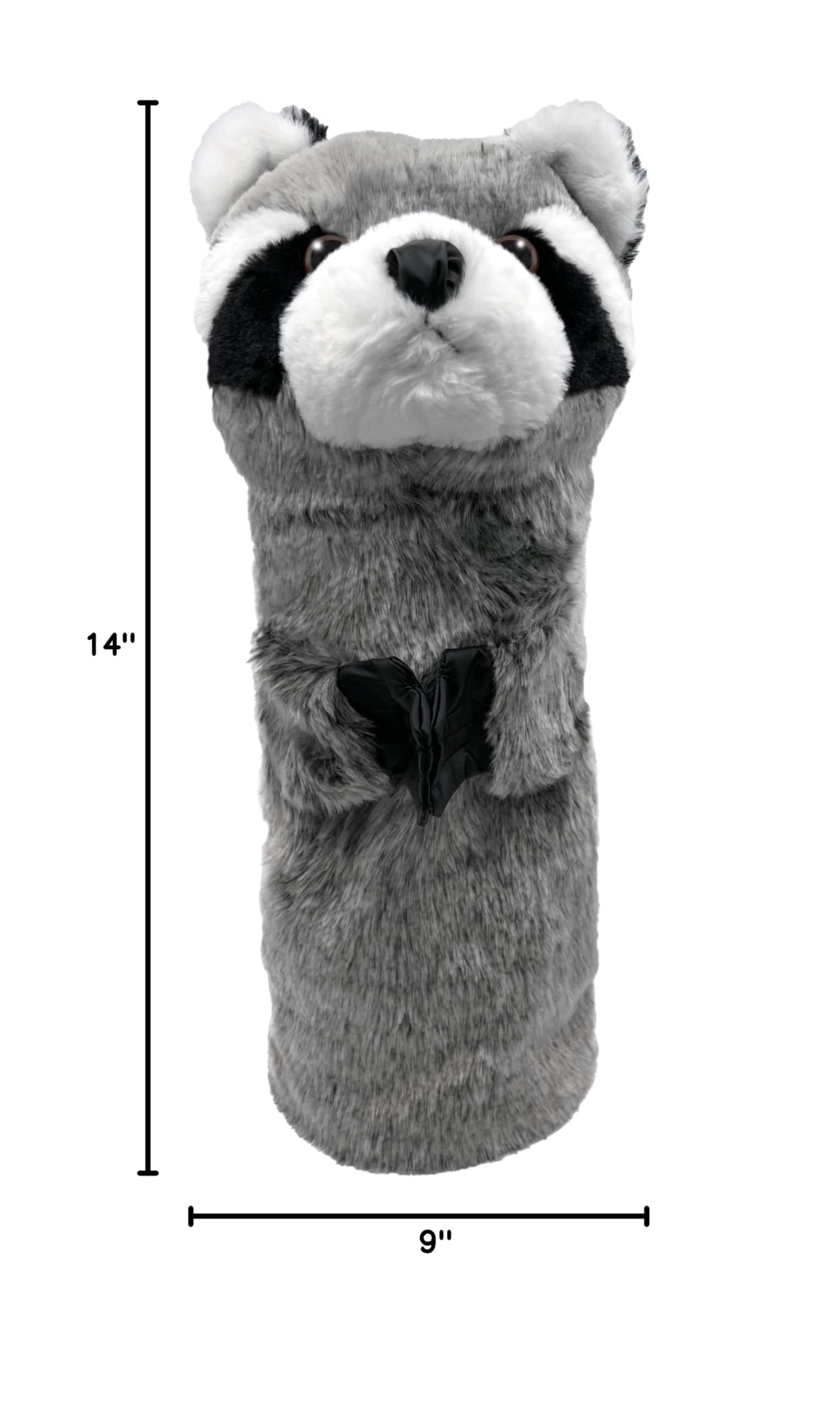 ProActive Sports raccoon size comparison next to golf ball showing coverage and scale